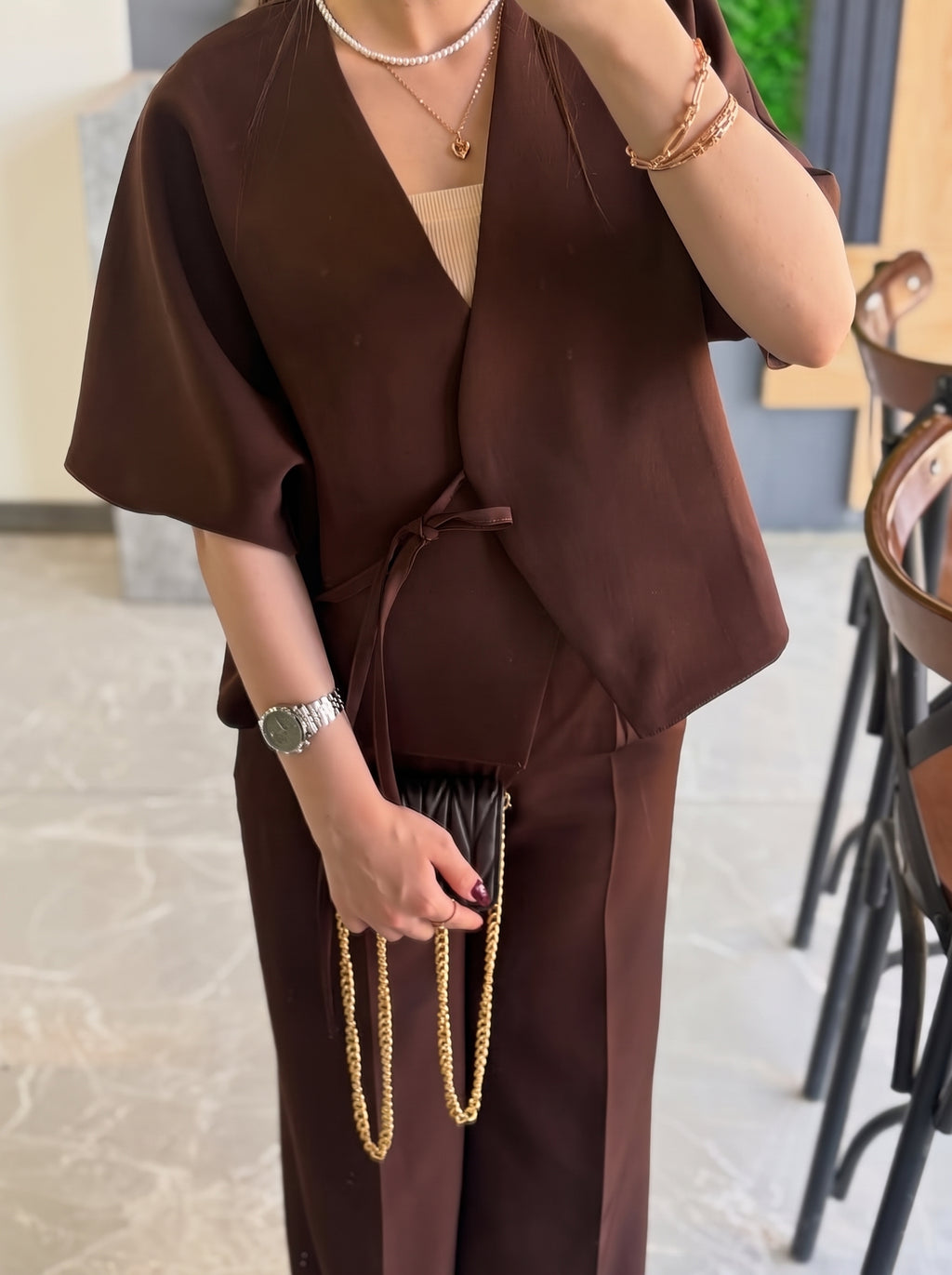 Ensemble Kimono Chocolat